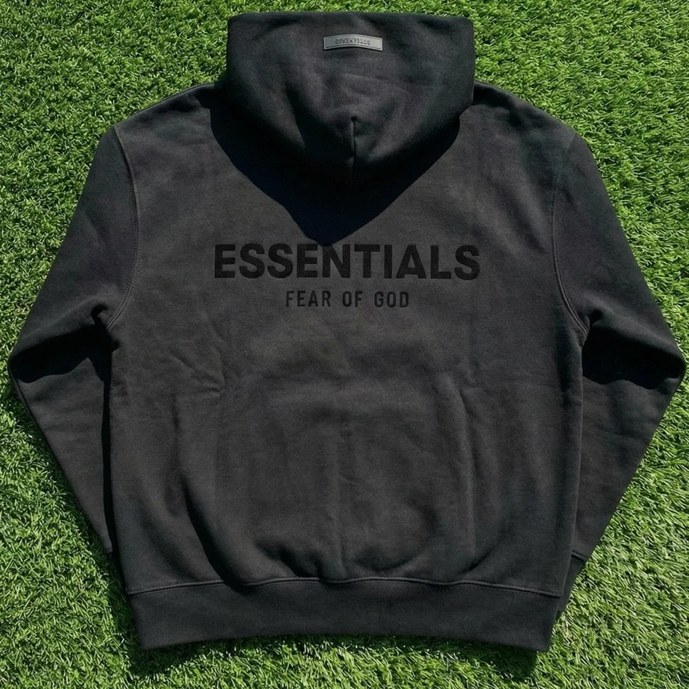 Fear of God Essentials Black Hoodie - Picture 2 of 5